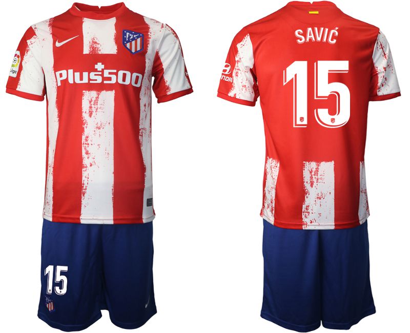 Men 2021-2022 Club Atletico Madrid home red #15 Nike Soccer Jersey